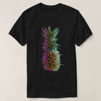 T-shirt Art Glitch Citron Vaporwave