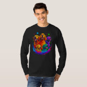 T-shirt Art Golden Retriever Dog Best Friends (Devant entier)