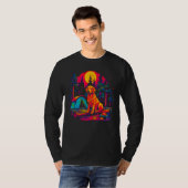 T-shirt Art Golden Retriever Dog Camping (Devant entier)