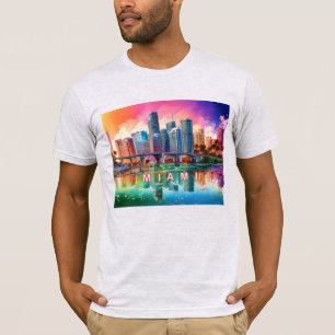 T-shirt Art Graffiti de Miami Skyline