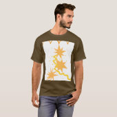 T-SHIRT ART GRAPHIQUE ABSTRAIT ÉTOILÉ (Devant entier)