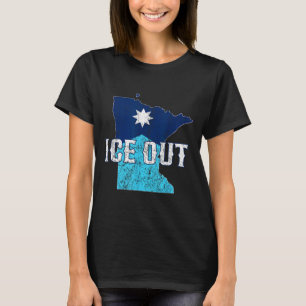 T-shirt Art Graphique Vintage Ice Out Mn Minnesota