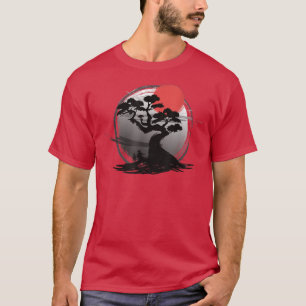 T-shirt Art graphique vintage japonais Bonsai Tree Sakura