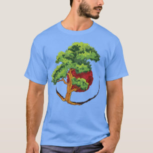 T-shirt Art graphique vintage japonais Bonsai Tree Sakura