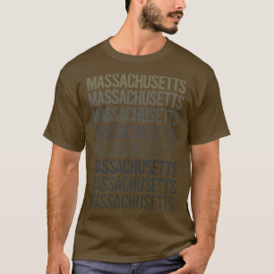 T-shirt Art Gris Massachusetts