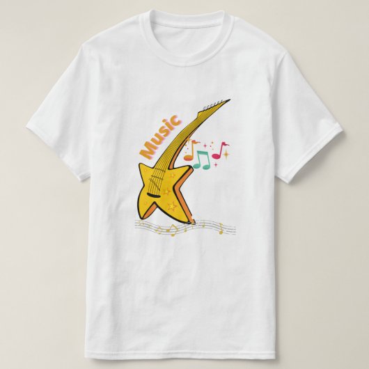 T-shirt Art guitare (Design devant)