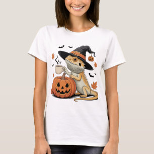 T-shirt Art Halloween de sorcière de dragon barrée