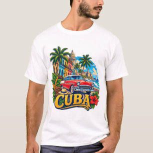 T-Shirt Art Héritage de l'Île de Cuba