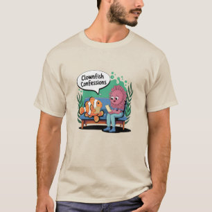 T-shirt Art humoristique de poisson clown pour les amateur