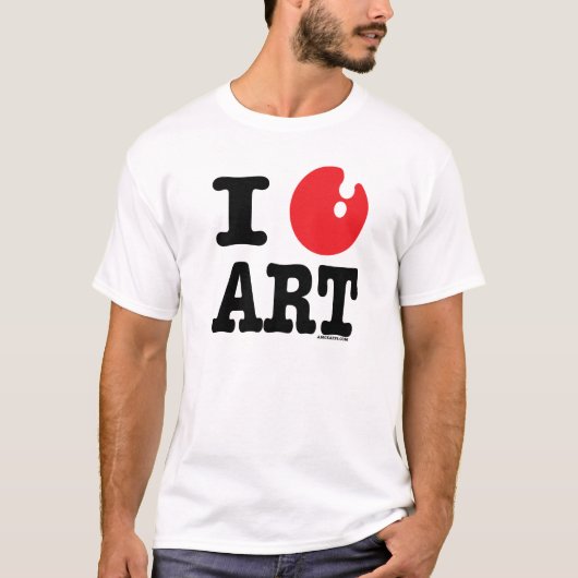 T-shirt Art I (de coeur) (Devant)