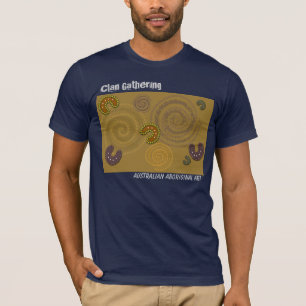 T-shirt Art indigène australien - la pièce en t des homm