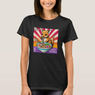 T-shirt Art japonais du coucher de soleil Mignon kangourou