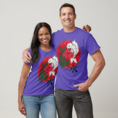 T-shirt Art japonais Koi poisson noir blanc Koi japonais (Unisexe)