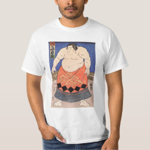 T-shirt Art japonais Kuniyoshi Utagawa le lutteur de sumo