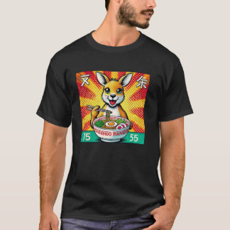T-shirt Art Japonais Pop Amoureux de Nouilles Mignon Kango
