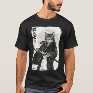 T-shirt Art japonais rare guerrier samouraï américain