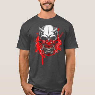 T-shirt Art japonais Samurai crâne Japon Ninja Shinobi gue