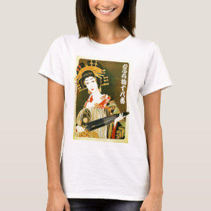 T-shirt Art japonais vintage de geisha