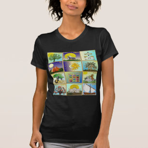 T-shirt Art Judaica 12 tribus d'Israël