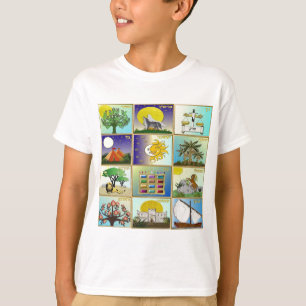 T-shirt Art Judaica 12 tribus d'Israël