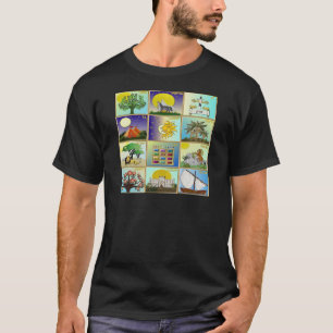 T-shirt Art Judaica 12 tribus d'Israël