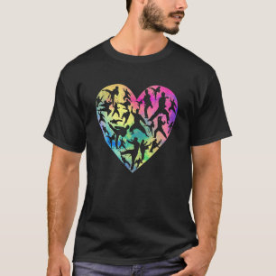 T-shirt Art martial Coeur Amour entraînement Karate Tae Kw