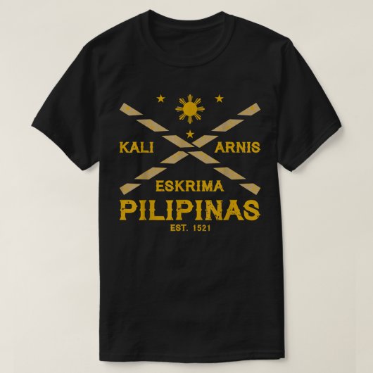 T-shirt Art martial philippin Eskrima Kali Arnis (Design devant)