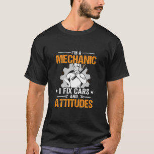 T-shirt Art mécanique Je Suis Un Mécanicien Je Corrige