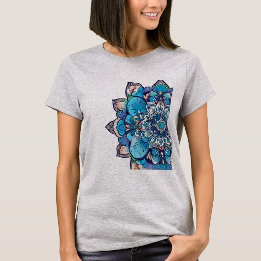 T-shirt Art Mindfulness Zen - Design Mandala complexe (Devant)