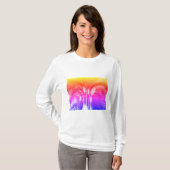 T-shirt Art mode glace et soleil d'hiver (Devant entier)