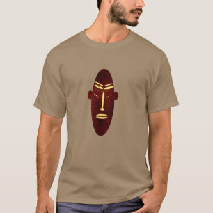 T-shirt Art moderne de tatouage de visage africain primiti