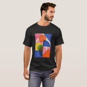 T-Shirt Art Moderne Formes Géométriques Abstraites (Devant entier)