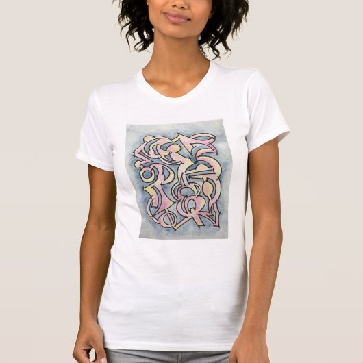 T-shirt Art Moderne Peint À La Main D'Un Écluse Ancien (Devant)