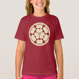 T-shirt Art Mon Japon Chosokabe Rouge Jaune Vintage