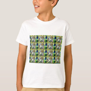 T-shirt Art Mosaïque Contemporain - Un Joueur