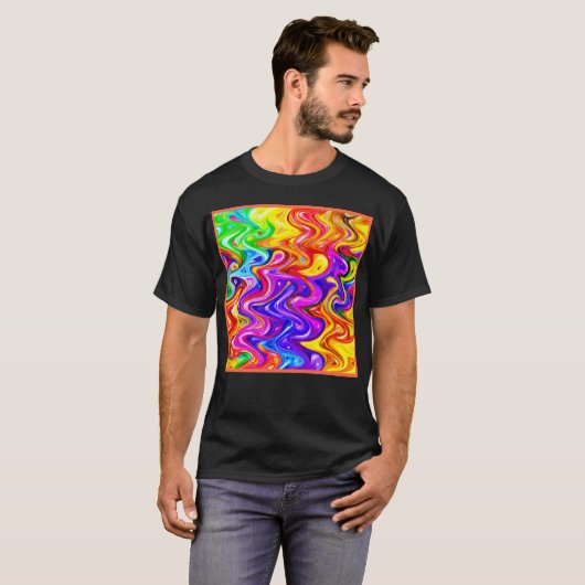 T-shirt Art Motif dynamique (Devant entier)