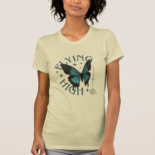 T-shirt art nature phrase flying high (Devant)