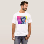 T-shirt Art Never Dies | Sculpture de David (Devant entier)