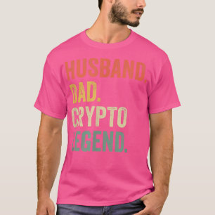 T-shirt Art NFT drôle pour hommes Mari Légende Papa Crypto