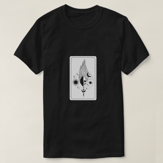T-shirt Art noir et blanc (Design devant)