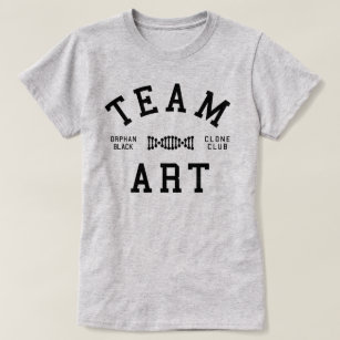 T-shirt Art noir orphelin d'équipe