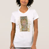 T-shirt Art Nouveau Alphonse Mucha - Réveil matinal (Devant)