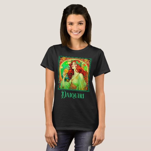 T-shirt Art nouveau Daiquiri (Devant entier)