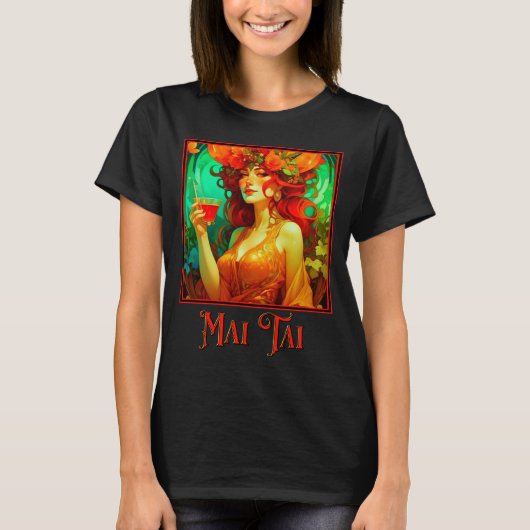 T-shirt Art Nouveau Mai Tai (Devant)