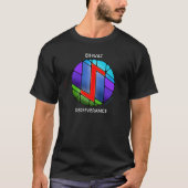 T-shirt Art Nouveau Rune Eihwaz - Persévérance (Devant)