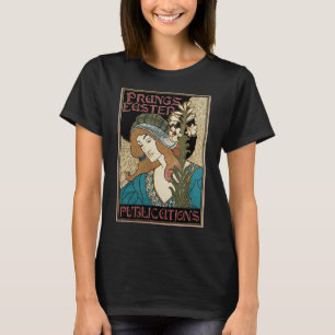 T-shirt Art Nouveau vintage, publications de Pâques de Pra