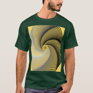 T-SHIRT ART NUMÉRIQUE EN SPIRALE OPTIQUE