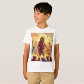 T-shirt 🦁 Art numérique - King Lion. (Devant entier)