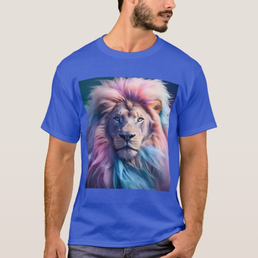 T-shirt Art numérique Lion (Devant)