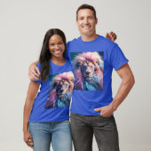 T-shirt Art numérique Lion (Unisexe)